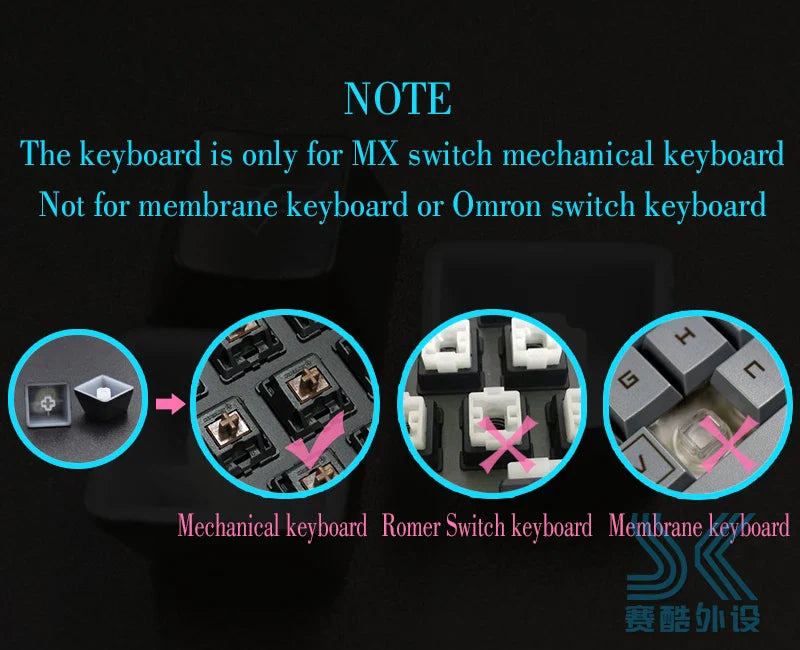 CS GO Gaming-Tastenkappen Key Button CF-Tastenkappen Spiel-Tastenkappe Spielzubehör Persönlichkeitsdurchlässige ABS-Kappe für mechanische Tastatur