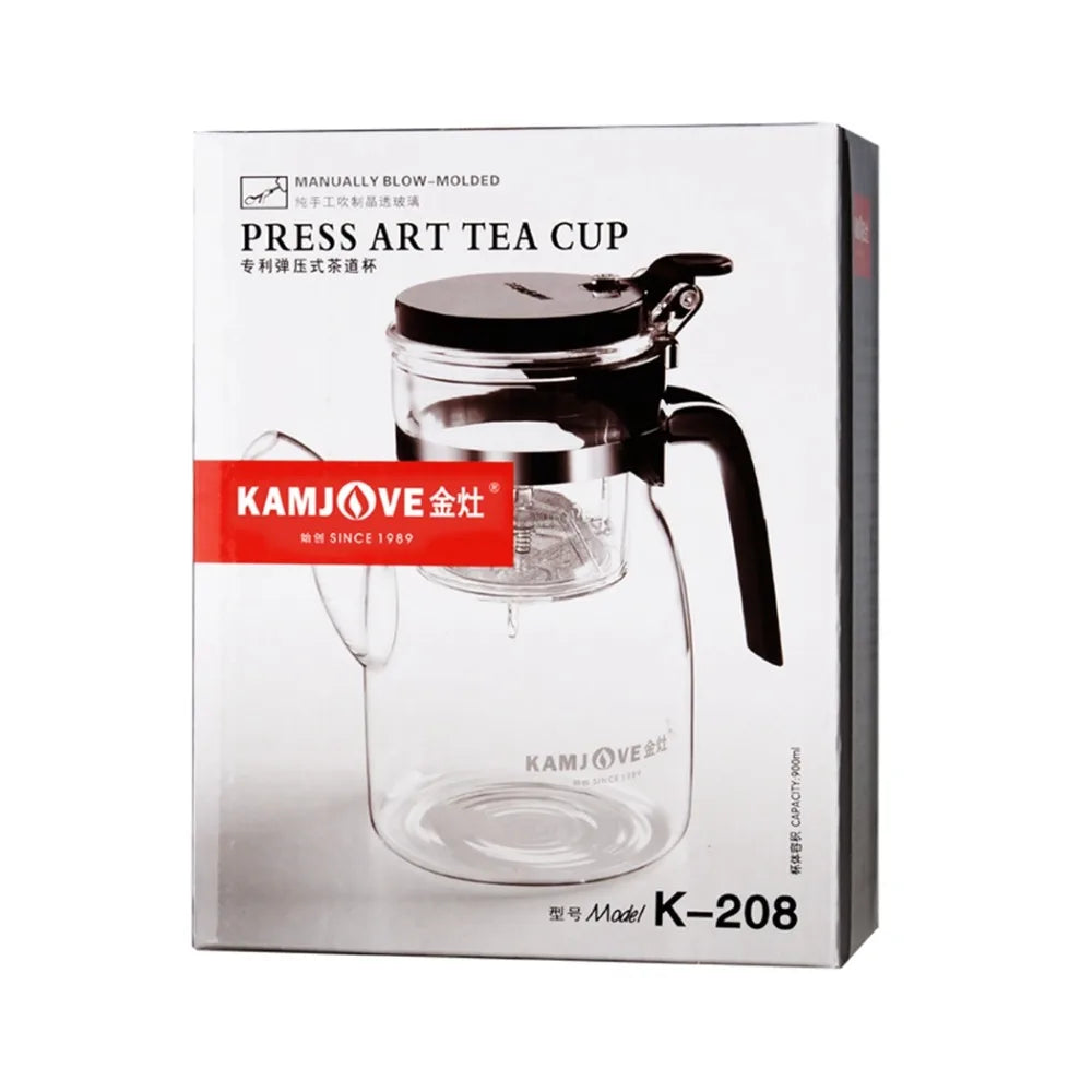 Filter glass tea cup 900ml tea pot elegant cup glass tea set glass cup
