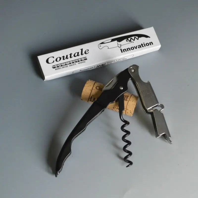 Coutale  Wine Corkscrews Sommelier Double Lever  Wine spiral Waiter's S.S. Bottle Opener Very Easy to Use