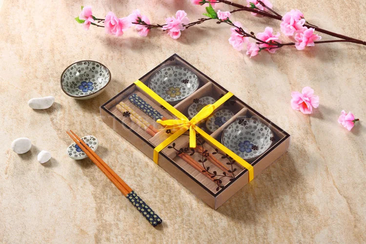 Chinese style ceramic cutlery sets Japanese style sushi set and dishes with gift box high-end tableware