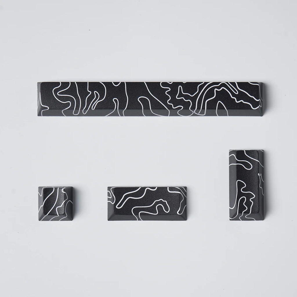 Coral Sea Keycap 4PCS Keycaps Cherry Profile Dye-Sub PBT keycaps Space Bar 6.25U ESC Enter Custom Keycap For Mechanical Keyboard