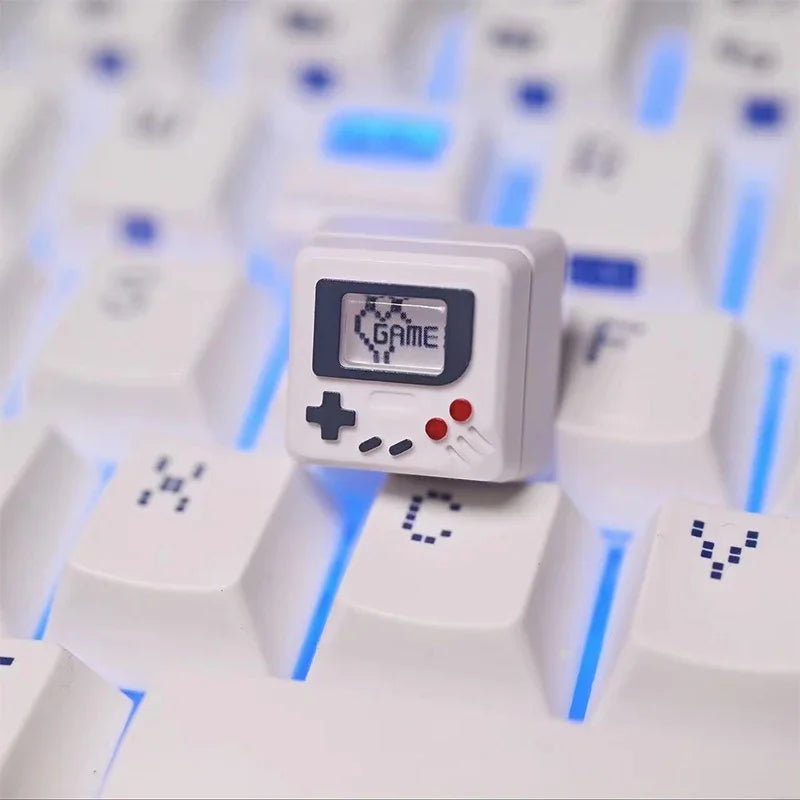 K-04 Tastatur-Tastenkappen, 3-in-1, für mechanische, klassische Retro-Tastatur, niedlicher transparenter Schlüsselkappen-Anzug, niedlicher Knopf, personalisierte Tastenkappen