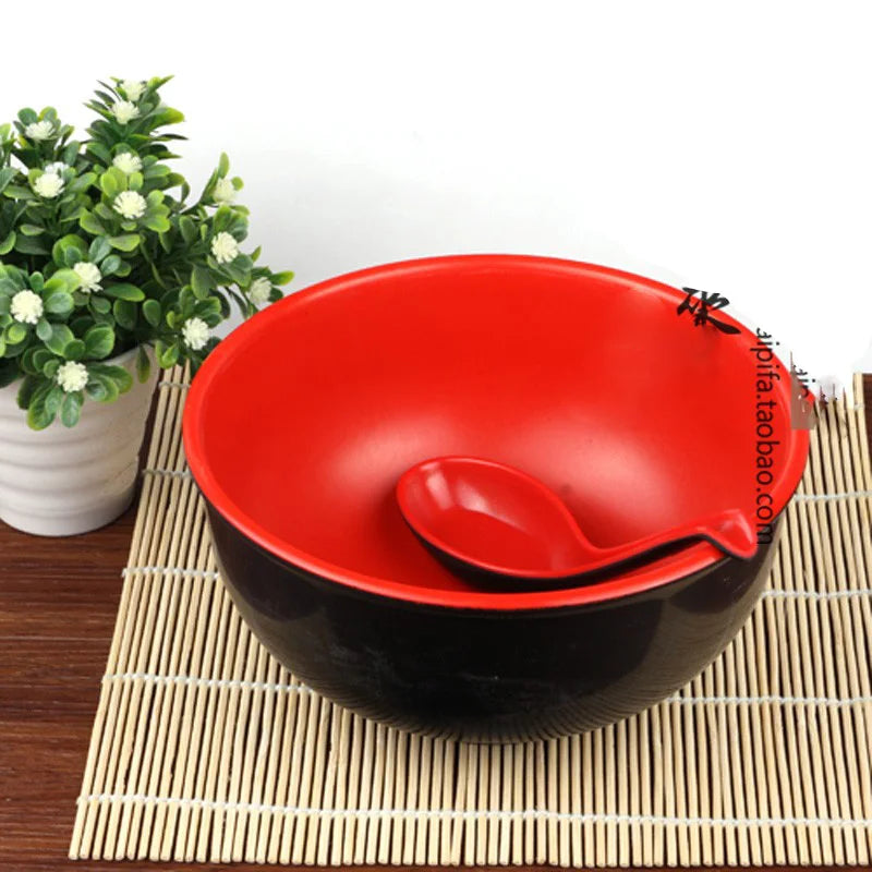 New Advanced Anti Drop Rice Bowl MelamineTableware Japanese Style Bowl Imitation Porcelain Bowl Melamine Dishware Rice Bowl
