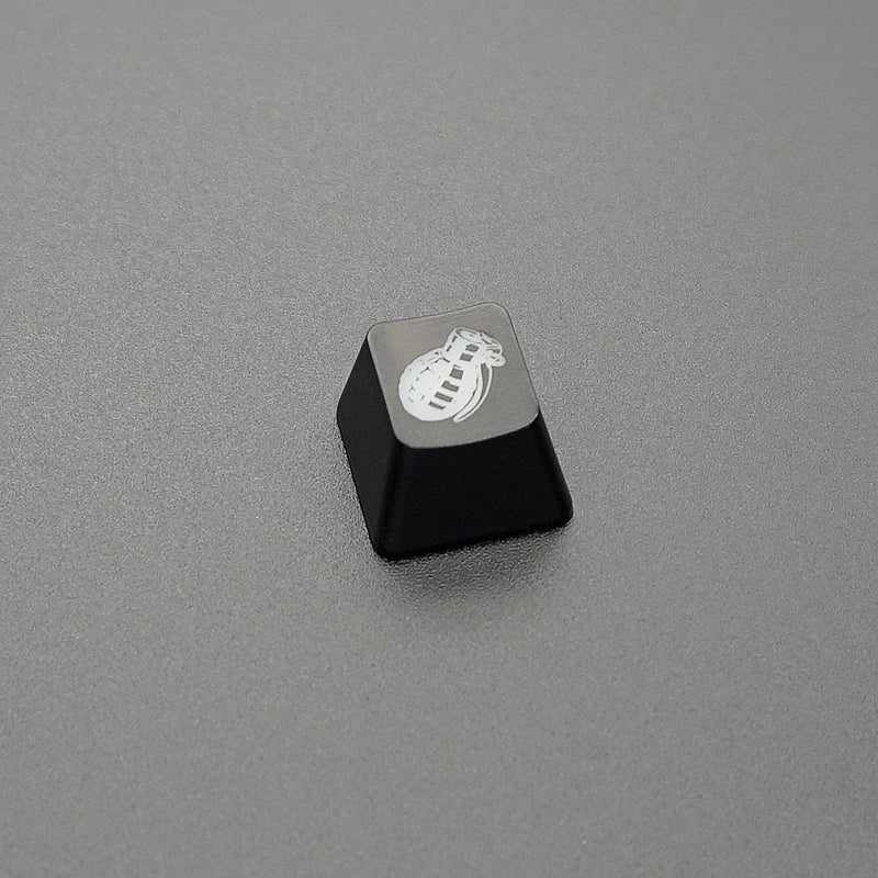 CS GO Gaming-Tastenkappen Key Button CF-Tastenkappen Spiel-Tastenkappe Spielzubehör Persönlichkeitsdurchlässige ABS-Kappe für mechanische Tastatur