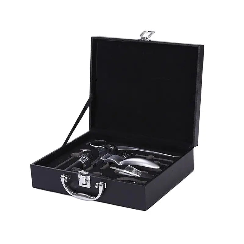 Weinöffner-Kaninchen-Weinkorkenzieher-Set, Flaschenöffner-Set mit Holz-Lederbox