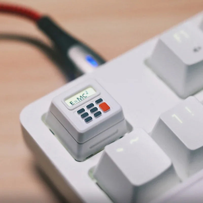 K-04 Tastatur-Tastenkappen, 3-in-1, für mechanische, klassische Retro-Tastatur, niedlicher transparenter Schlüsselkappen-Anzug, niedlicher Knopf, personalisierte Tastenkappen