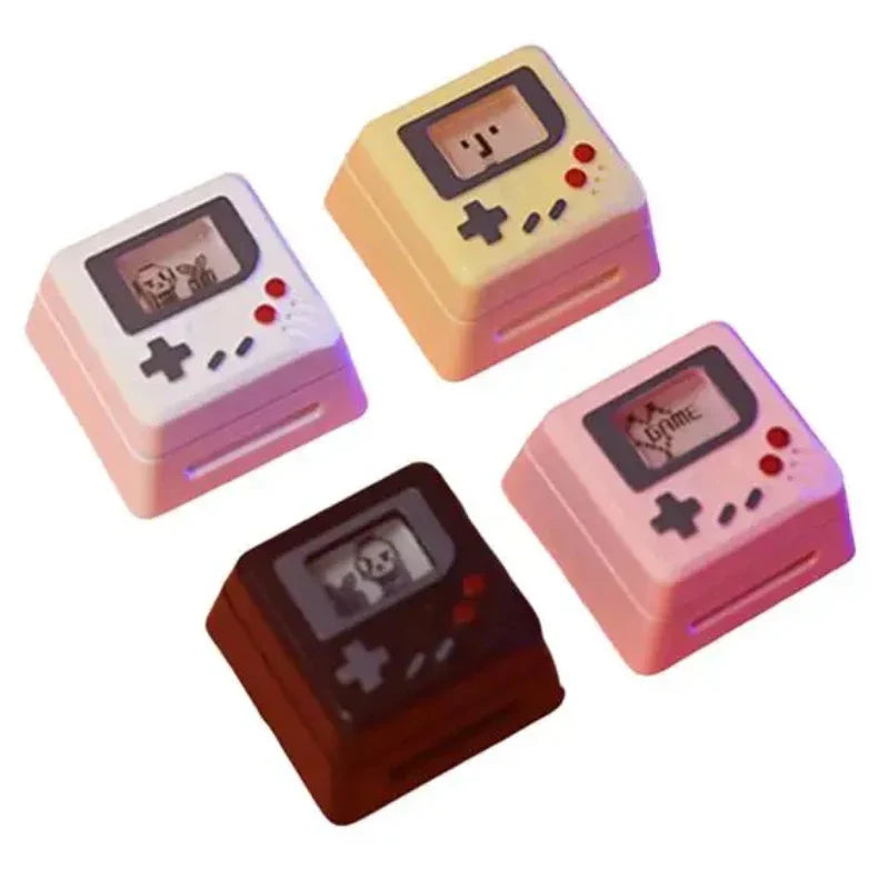 K-04 Tastatur-Tastenkappen, 3-in-1, für mechanische, klassische Retro-Tastatur, niedlicher transparenter Schlüsselkappen-Anzug, niedlicher Knopf, personalisierte Tastenkappen