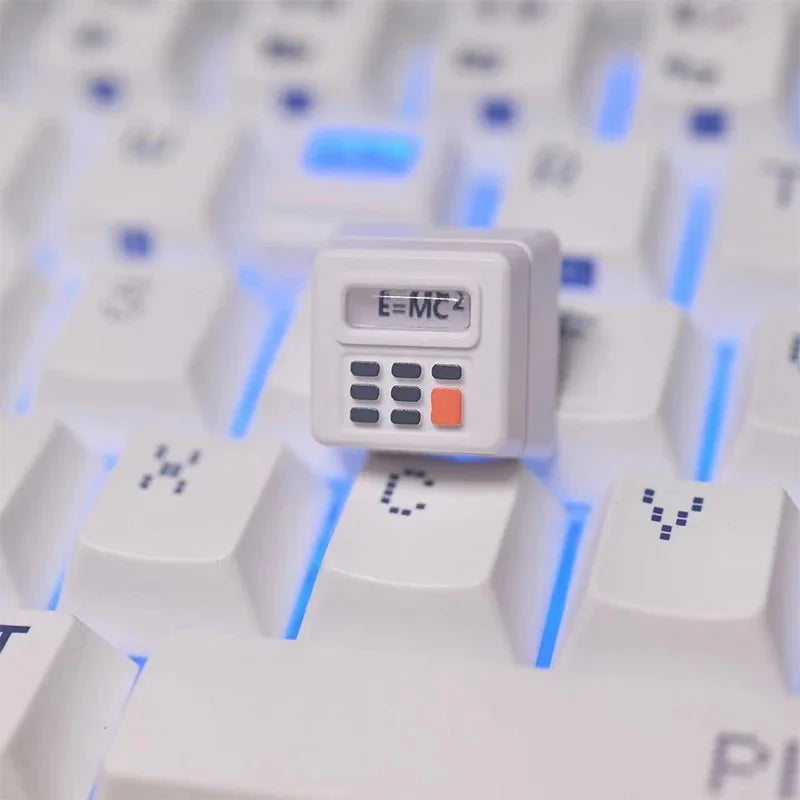 K-04 Tastatur-Tastenkappen, 3-in-1, für mechanische, klassische Retro-Tastatur, niedlicher transparenter Schlüsselkappen-Anzug, niedlicher Knopf, personalisierte Tastenkappen
